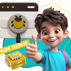 Тестирование & Vibe Debug. Охотники за багами - КИБЕРшкола программирования для детей, компьютерные курсы для школьников, начинающих и подростков - KIBERone г. Нягань