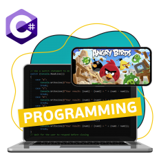 Программирование на C#. Удивительный мир 2D-игр - КИБЕРшкола программирования для детей, компьютерные курсы для школьников, начинающих и подростков - KIBERone г. Нягань