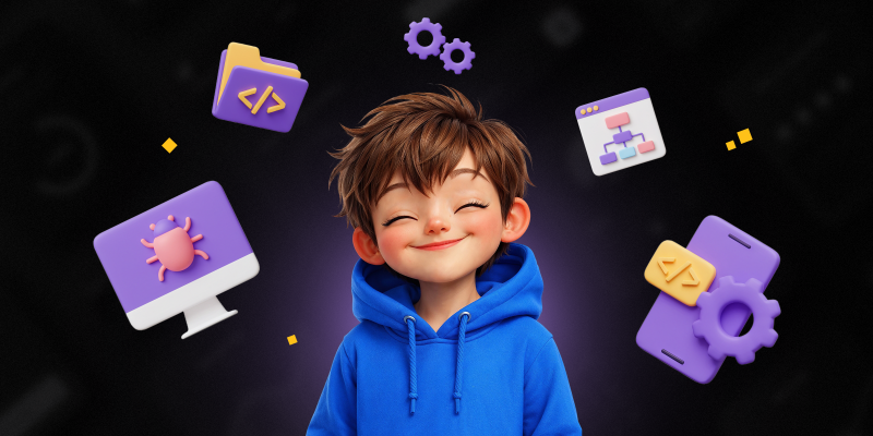 Идеальный сайт с нуля: код, дизайн и AI-помощник - КИБЕРшкола программирования для детей, компьютерные курсы для школьников, начинающих и подростков - KIBERone г. Нягань